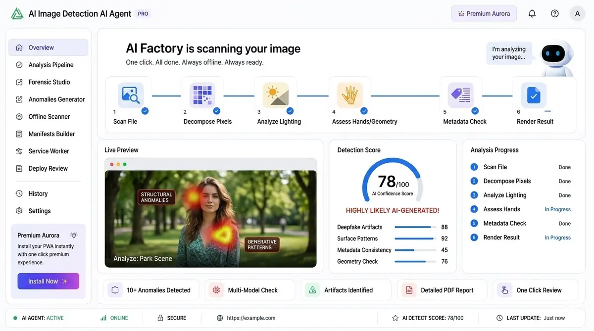 AI validation AI Validation — example of the AI tool dashboard software